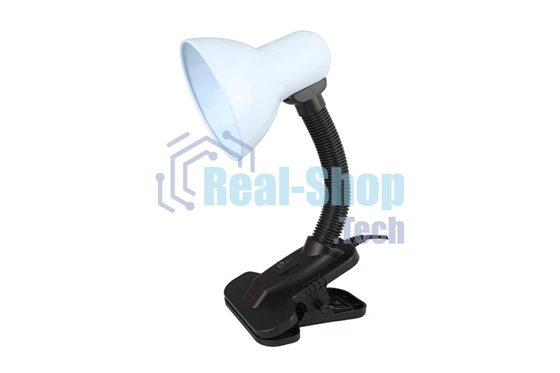 Светильник Ultraflash UF-320 C01 (12361) настольный на прищепке E27 белый 60Вт