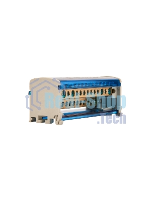 Шина на DIN-рейку в корпусе (кросс-модуль) Rexant 2х15