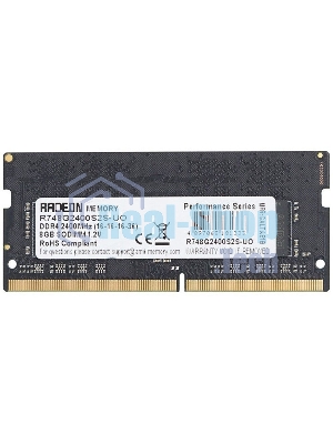 Оперативная память AMD Radeon R7, DDR4, 8GB (1x8GB), 2400MHz, CL16, SO-DIMM
