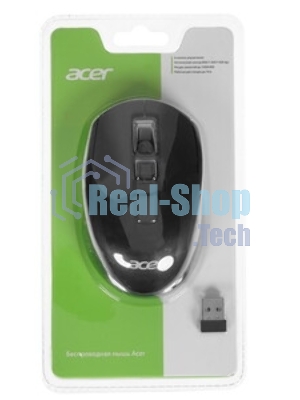 Мышь беспроводная Acer OMR060 черный, 1600 dpi, радиоканал, USB, кнопки - 6