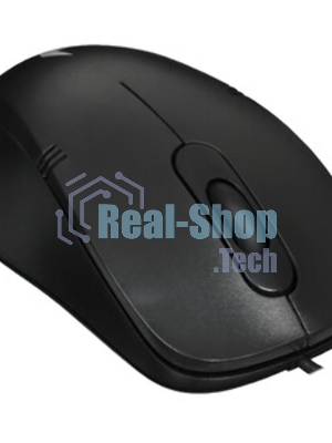 Мышь проводная Gembird MOP-100 черный, 1000 dpi, USB, кнопки - 3