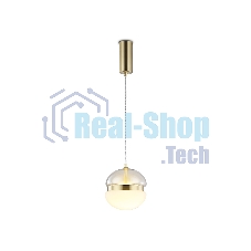 Подвесной светодиодный светильник Ambrella light LH11001 GD/FR золото/белый матовый 20W 3000K D180*200