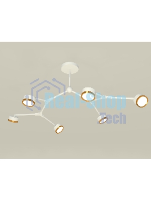 Светильник Ambrella light XB9055152/6 SWH/PYG белый песок/золото желтое полированное GX53 (C9055, N8124)