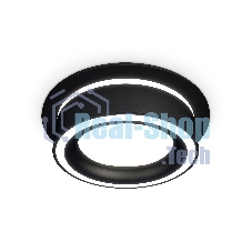 Комплект встраиваемого светильника Ambrella light XC8051018 SBK/FR черный песок/белый матовый GX53 (C8051, N8434)