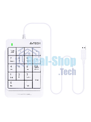 Числовой блок проводной A4Tech Fstyler FK13P, USB, белый