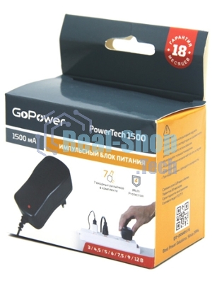 Блок питания GoPower PowerTech 1500 универсальн. импульсный (1/50)