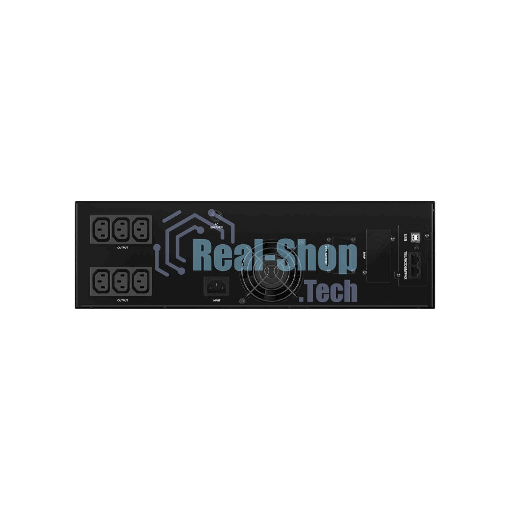 Источник бесперебойного питания линейно-интерактивный ДКС серии Info Rackmount Pro, 2000 ВА/1600 Вт,1/1, USB, RJ45, 6xIEC C13, Rack 3U, SNMP/AS400 slot, 3x9Aч