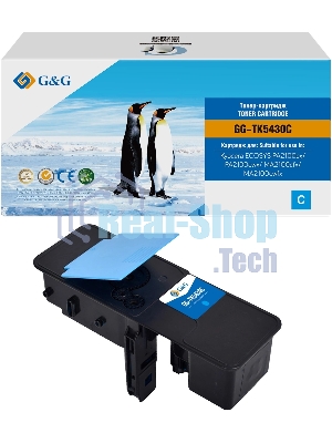 Картридж лазерный G&G GG-TK5430C TK-5430C голубой (1250 стр.) для Kyocera Ecosys PA2100cx/PA2100cwx/MA2100cfx/MA2100cwfx