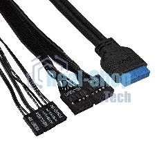 Компьютерный корпус Miditower ExeGate CP-603UB-UNS500 (ATX, БП UNS500 с вент. 12см, 2хUSB, аудио, черный)