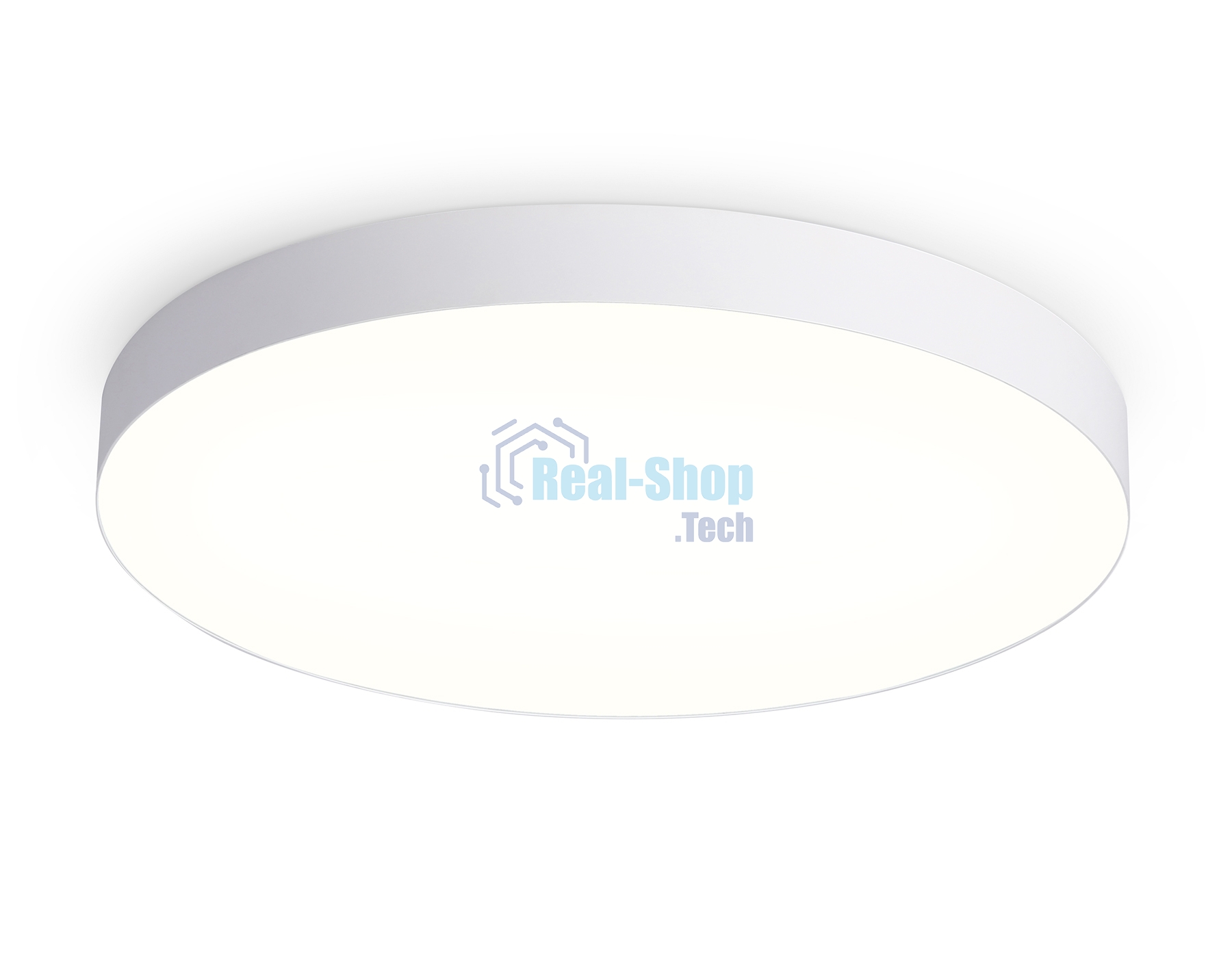 Потолочный светодиодный светильник Ambrella light FV5535 WH белый LED 90W 3000K D600*58 (Без ПДУ)