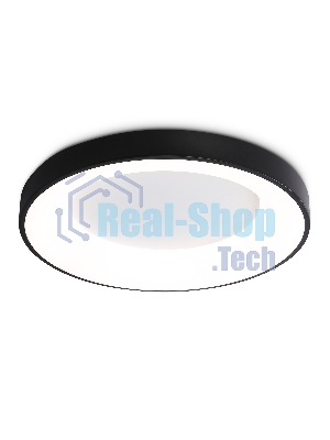 Потолочный светодиодный светильник Ambrella light FZ1403 BK черный IP20 48W 3000K-6500K D500*50 (ПДУ ИК)