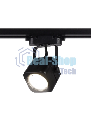 Трековый однофазный светильник со сменной лампой Ambrella light GL5108 BK черный GU10 max 12W