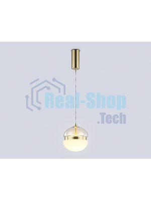 Подвесной светодиодный светильник Ambrella light LH11001 GD/FR золото/белый матовый 20W 3000K D180*200
