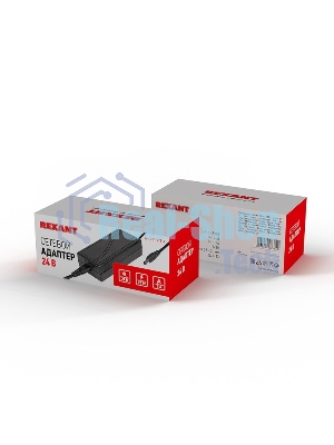 Источник питания Rexant 220 V AC/24 V DC 3 А 72 W с DC разъемом подключения 5.5х2.1, без влагозащиты (IP23)