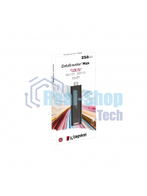Флешка USB Kingston DataTraveler Max (DTMAX/256GB), 256Gb, USB 3.2 Gen 2 Type-C, R/W 1000/900, черный