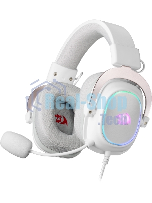 Игровая гарнитура REDRAGON ZEUS X белая (USB, 53 мм, 7.1, RGb подсветка)