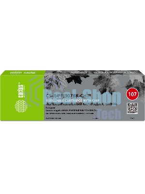 Картридж перезаправляемый струйный Cactus CS-R-PFI107BK-CHIP (260мл) для Canon imageProGRAF iPF670/680/685/770/780/785 с чипом