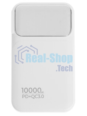 Портативный аккумулятор Perfeo (PF_E1632) - 10000 mAh, белый
