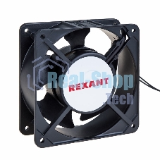 Вентилятор для корпуса Rexant RХ 12038HSL 220VAC черный, 120 мм, 2700 об/мин, 45 дБ, 2 pin