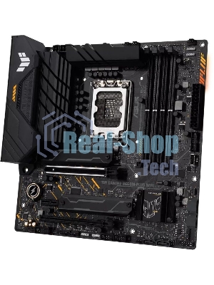 Материнская плата ASUS TUF GAMING B660M-PLUS WIFI, LGA 1700, Intel B660, 4xDDR5, 4xSATA, 2xM.2, 1xPCIe 5.0 x16, 1xPCIe 3.0 x4, 1xPCIe x1, 1xDP, 1xHDMI, 1x 2.5Gb LAN, 4xUSB-A 3.2 Gen 2, 1xUSB-A 3.2 Gen 1, 2xUSB 2.0, 1xUSB-C 3.2 Gen 2x2, 5x3.5 мм, 7.1, mATX