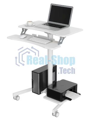 Стол для ноутбука Cactus VM-FDS108 столешница МДФ белый 71x39.2x110см (CS-FDS108WWT)