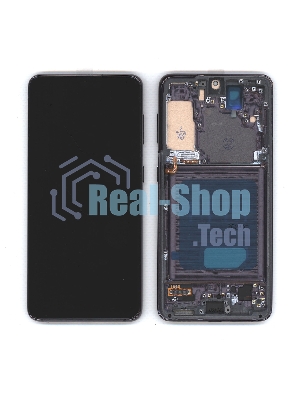 Дисплей для Samsung Galaxy S21 5G SM-G991B в сборе с тачскрином и рамкой TFT черный