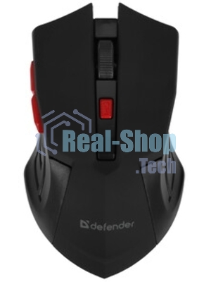 Мышь беспроводная Defender Accura MM-275 красный, 1600 dpi, радиоканал, USB, кнопки - 6