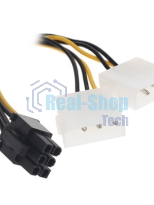 Разветвитель питания Cablexpert CC-PSU-SATA, SATA->PCI-Express 6pin, для подключения в/к PCI-Е (6pin) к б/п ATX
