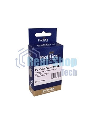 Картридж струйный ProfiLine PL-C4906A №940XL для принтеров HP Officejet Pro 8000/8500 Black пигмент