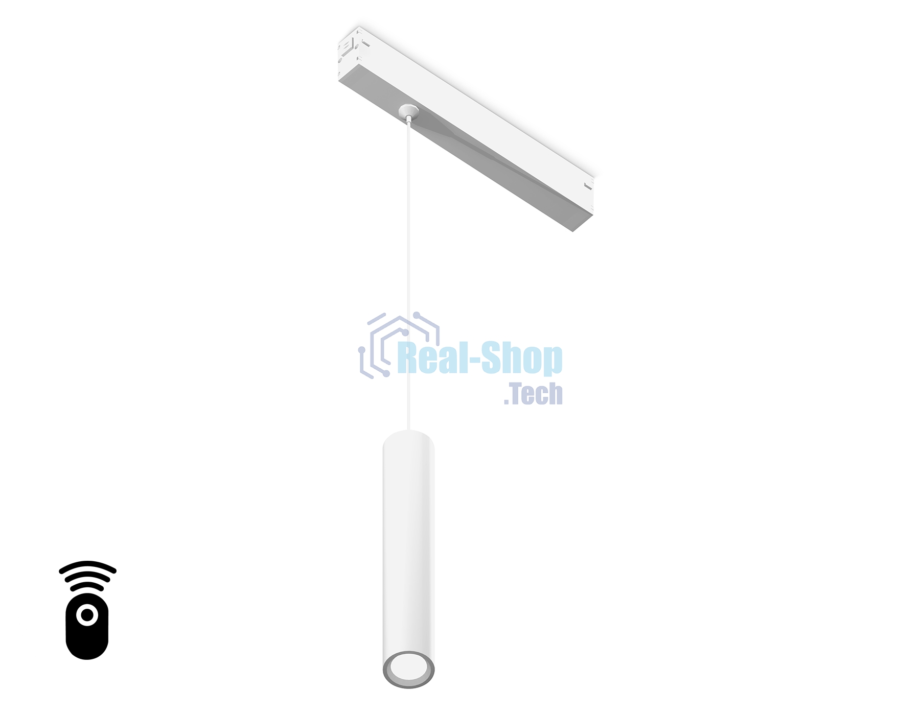 Управляемый светодиодный светильник для шинопровода Magnetic Ambrella light GL1431 WH белый IP20 10W 3000K-6400K 220V 24° D35*240 H1500 (Без ПДУ)