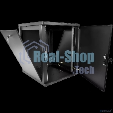 Шкаф телекоммуникационный ЦМО настенный разборный 15U (600 x 520) съемные стенки, дверь металл, черный (ШРН-М-15.500.1-9005)