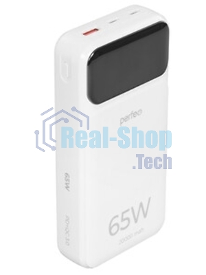 Портативный аккумулятор PERFEO (PF_E2081) - 20000 mAh/LED QC3.0/Type-C/2,черный