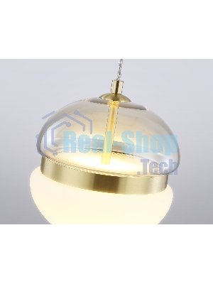 Подвесной светодиодный светильник Ambrella light LH11001 GD/FR золото/белый матовый 20W 3000K D180*200
