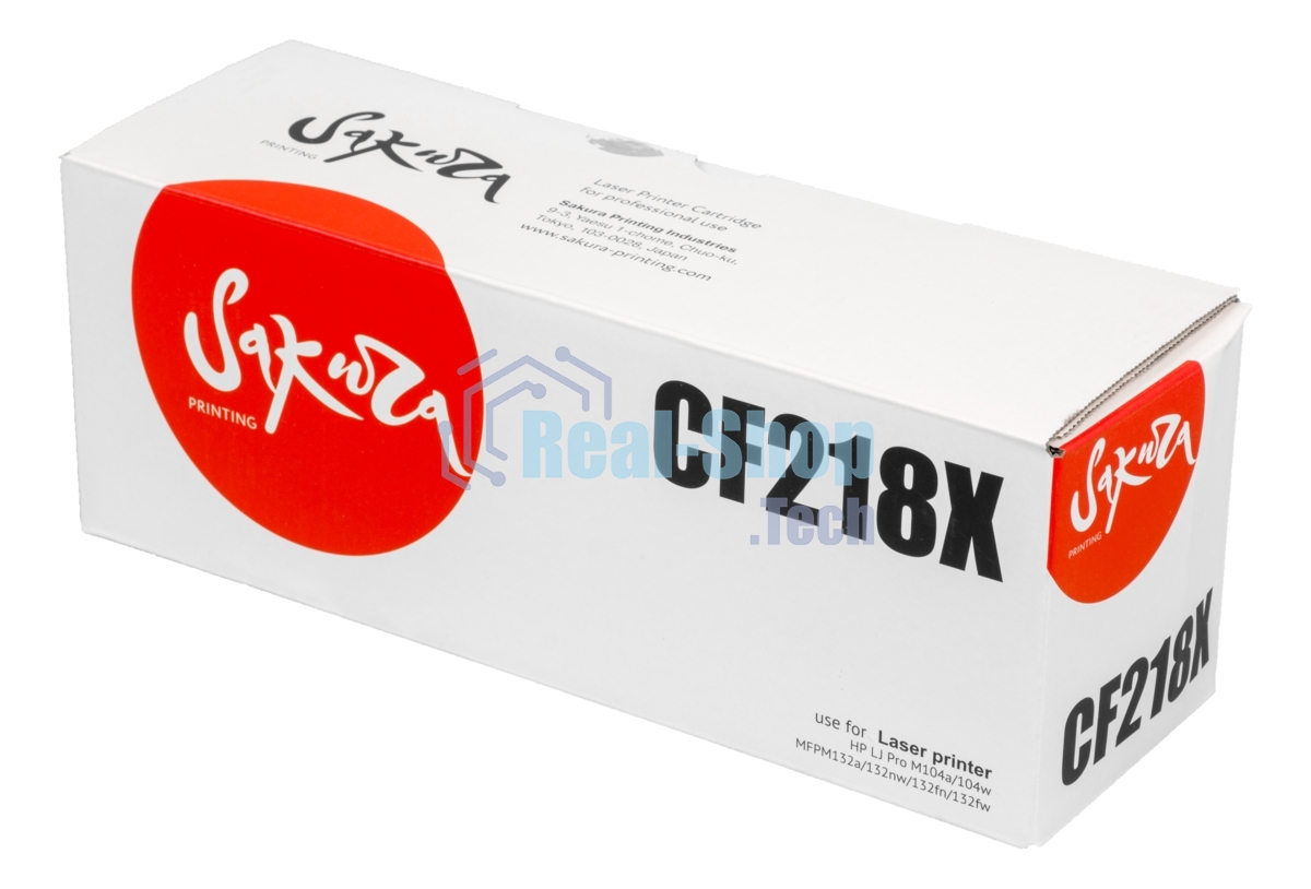 Картридж Sakura CF218X для HP, черный, 5000 к.