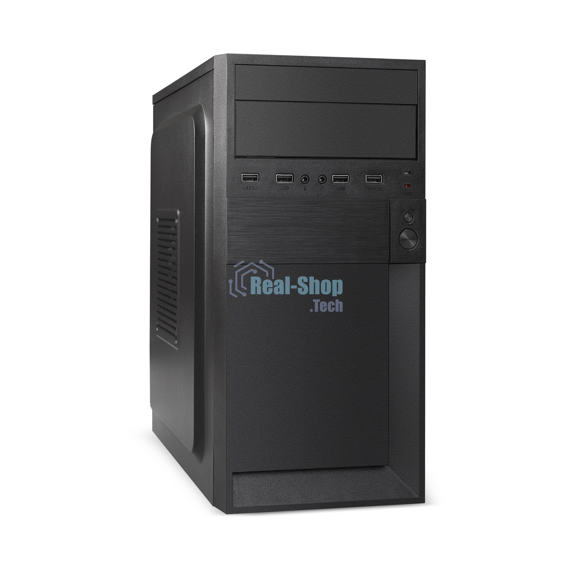 Компьютерный корпус Minitower ExeGate EX291143RUS BAA-105-01-AA500 (mATX, БП AA500 с вент. 8см, 2*USB, аудио, черный)