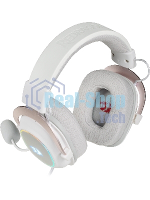 Игровая гарнитура REDRAGON ZEUS X белая (USB, 53 мм, 7.1, RGb подсветка)