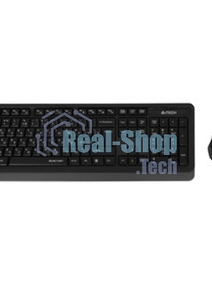Комплект клавиатура+мышь A4Tech FStyler FGS1035Q беспроводной, USB, 2000 DPI, чёрный/серый