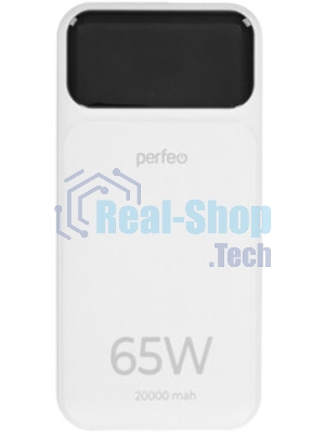 Портативный аккумулятор PERFEO (PF_E2081) - 20000 mAh/LED QC3.0/Type-C/2,черный