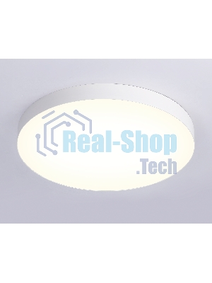 Потолочный светодиодный светильник Ambrella light FV5535 WH белый LED 90W 3000K D600*58 (Без ПДУ)