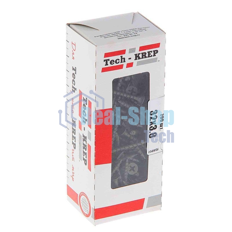 Саморез 3.8х32 гипсокартон-дерево (уп. 200 шт) коробка Tech-Krep 102121