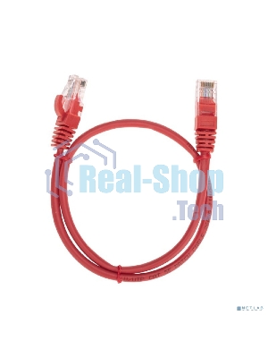 Патч-корд U/UTP Rexant cat.5e, RJ45-RJ45, 26AWG, ZH нг(А)-HF, красный, 0,5 м