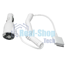 Автомобильная зарядка для Apple iPhone4s, iPhone4 (5V, 1A) белый Автомобильная зарядка для Apple iPhone4s, iPhone4 (5V, 1A) белый