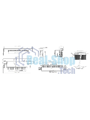 Разъем FPC Half Coverage Top Contact 0.5K-BS-36PWB 36 pin высота 2мм шаг 0,5мм