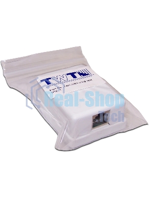 Настенная розетка, 1 порт RJ-45 категории 5е, STP, белая