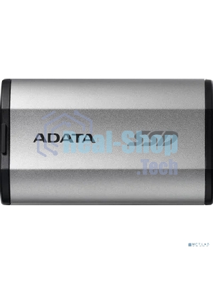Внешний SSD ADATA SD810, 500 Gb, USB 3.2 Gen 2x2 Type-C, R/W 2000/2000, серебристый