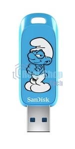 Флешка USB SanDisk Smurfs 64Gb SDCZIS-064G-G46, USB3.2, синяя