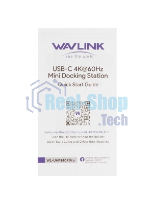 USB-концентратор WAVLINK USB Type-C, USB Type-C/USB 3.0/USB 2.0/HDMI/Gigabit LAN/SD/Micro SD, USB