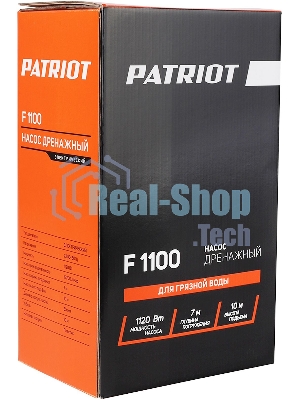Насос садовый дренажный Patriot F 1100 1120Вт 15700л/час