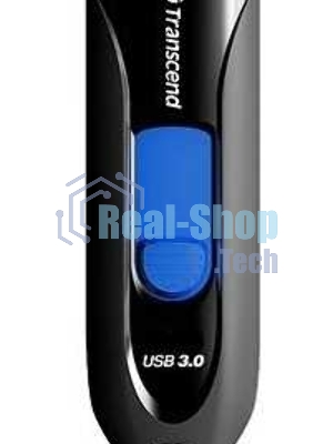 Флешка USB Transcend JetFlash 790 (TS64GJF790K), 64 Gb, USB 3.0, R/W 90/40, черный/синий