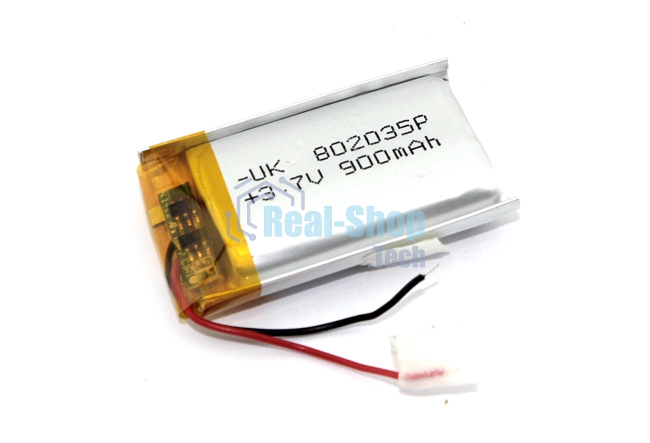 Аккумулятор Li-Pol (батарея) 8x20x35мм 2pin 3.7V/900mAh